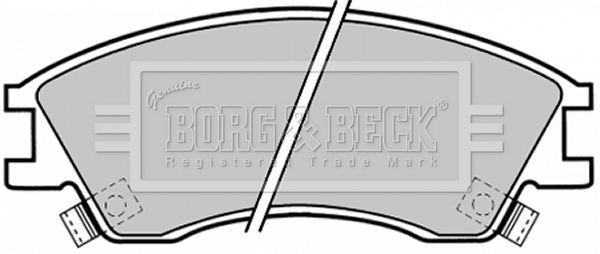 BORG & BECK stabdžių trinkelių rinkinys, diskinis stabdys BBP1378